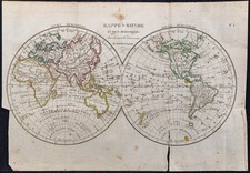 1828 - Mappe-Monde en deux