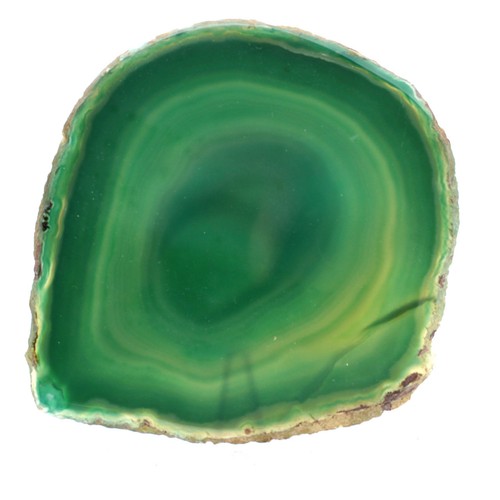 Agate verte tranche - agate,