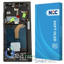 Écran LCD Soft OLED COMPATIBILE Samsung Galaxy S22 Ultra S908B NCC Frame Noir