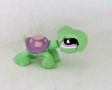 LITTLEST PETSHOP LPS #566 HASBRO TURTLE TURTLE SHELL PURPLE & PINK PURPLE EYES