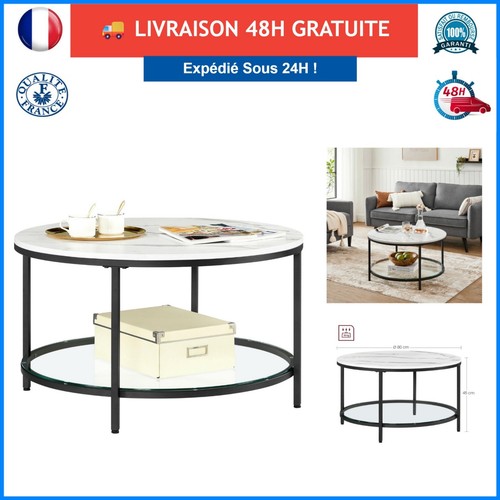 Vasagle table basse ronde - vasagle,