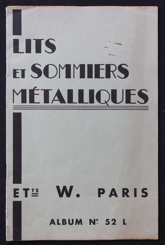 Catalogue 1952 ets wesspecher - catalogue,