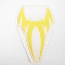 Protection de réservoir dragon transparente adhésive pour moto coloris jaune
