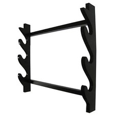 Porte Épées En Bois 3 Places Murales Bokken Jo Bâton Katana Épée Exposant