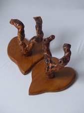 2 Porte Manteau en Bois de