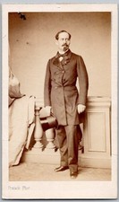 CDV 1865 of Bourboulon, Colonel Dragons & Cavalry 3rd Hussar Military Photo