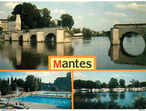 Carte postale mantes la - carte, 78