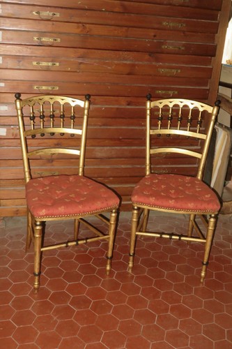 Paire chaises époque - de,