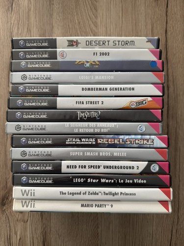 Lot boîtes nintendo gamecube - lot,
