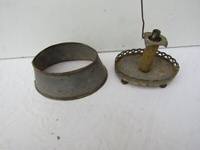 old tin lamp 18th century hot water bottle to restore