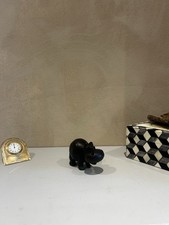 Petit hippopotame sculpté en ébène – art africain