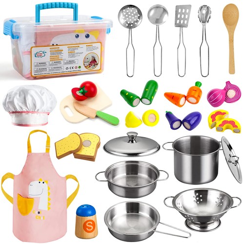Kids kitchen set - kitchen, wooden