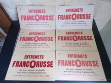 Flan FRANCORUSSE advertising blotters