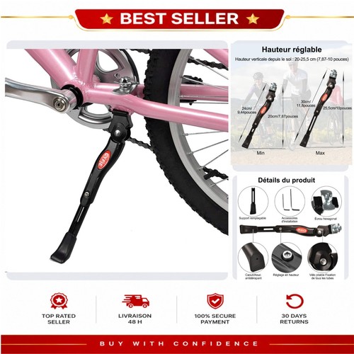Béquille vélo réglable - vélo,