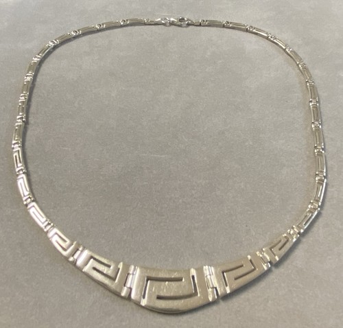 Collier argent massif maille