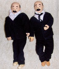 Figurine Tintin, Poupée "Tyco" Dupont et Dupond, édition Hergé-Moulinsart 1995