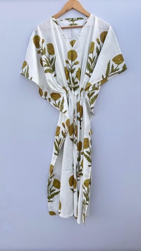 Robe maxi kaftan coton femme - maxi,
