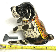 VINTAGE LOUIS MARX FLIPPO WINDUP TOY,PRESSED STEEL"TIN",WORKING!SEE ME JUMP!GIFT