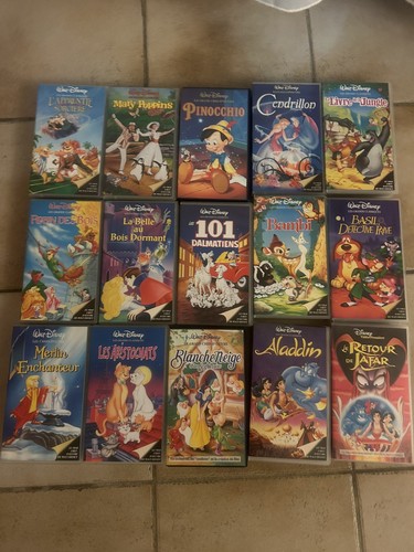 Lot cassettes vidéo - 15,