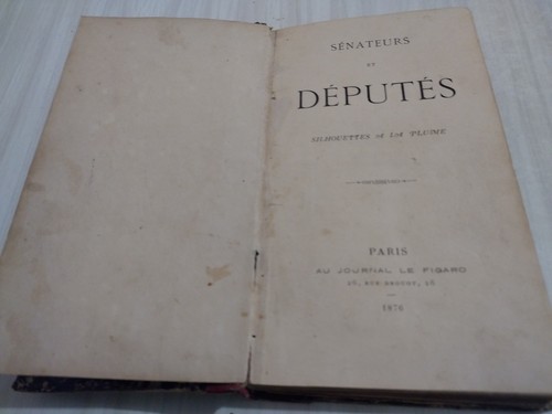 Livre ancien sénateur et - livre, "sénateur