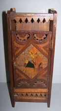 Paul Fouillen wooden small armoire QUIMPER