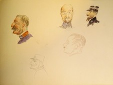 DESSIN AQUARELLE MILITAIRE