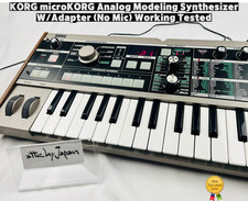 KORG microKORG Analog Modeling Synthesizer W/Adapter (No Mic) Working Tested
