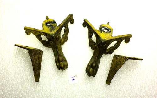 Pieds bronze pendule - en,