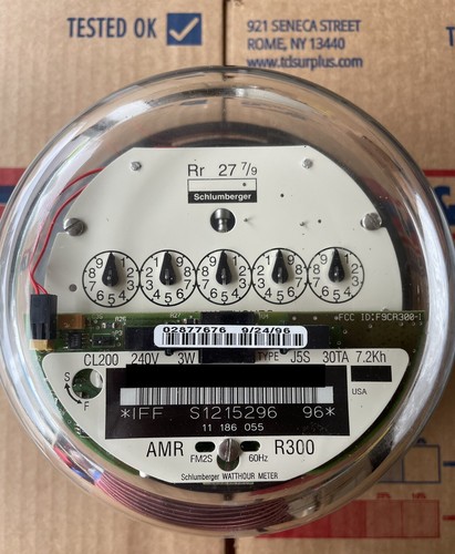 Schlumberger watthour meter - watthour,