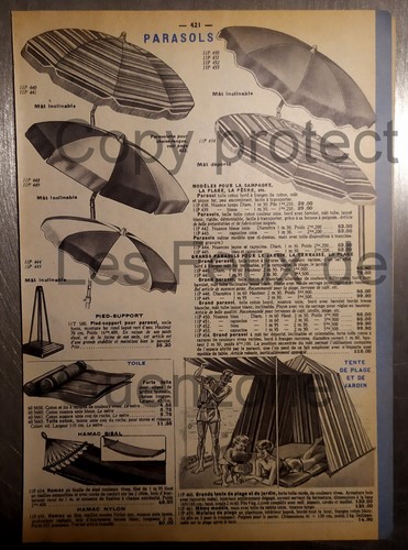 Parasols hamac chaise longue