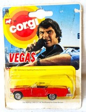 1980 CORGI JUNIORS DIECAST CAR on CARD / VEGAS 1957 FORD THUNDERBIRD / TV SERIES