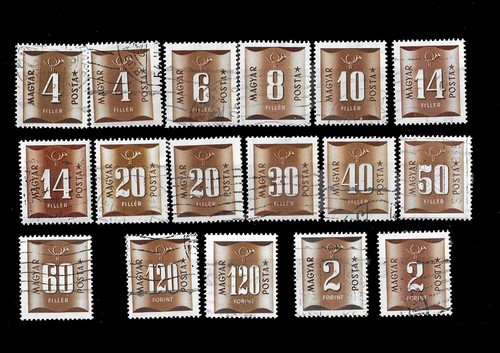 Timbres hongrie taxe - taxe, 1952