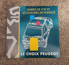 Brochure Peugeot Barres de Toit et Accessoires de portage 09 95