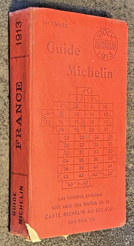 Guide michelin rouge 1913 - guide,