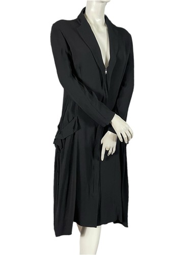 Robe manteau noire yohji - robe,