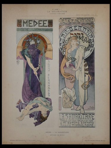Affiches mucha medee - affiches, mucha,