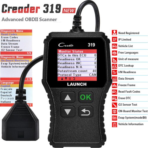 Launch cr319 scanner obd2 - launch,