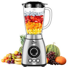 Blender 2L Glass Jug Ice Crush Blender Milkshakes Fruit Juices Grindable Coffee