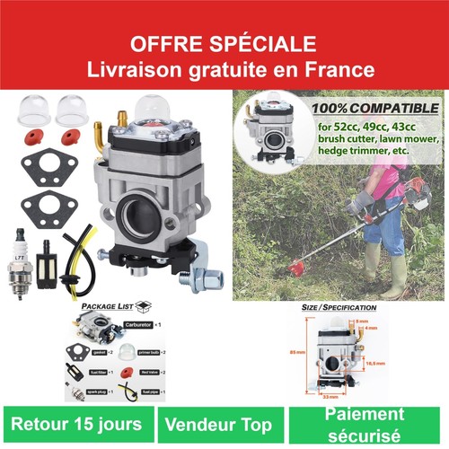 Carburateur jrisbo 52cc 49cc - carburateur,