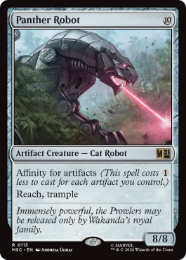 Magic mtg robot panthère - panthère,