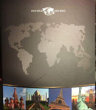 KMS bank fresh "The money of the world" with coin document, SELECTION div. Countries (S3-1