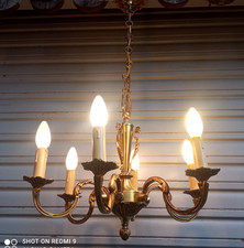 Ancien lustre bronze de style