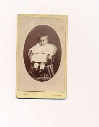 Photo cdv ancienne bébé - cdv,
