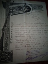 ARMORY HUNTING RIFLE - INVOICE - SAINT ETIENNE DEP 42 (ref 75)