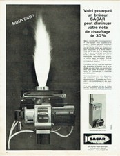 Advertising 0521 1966 boiler block burner Sacar heater