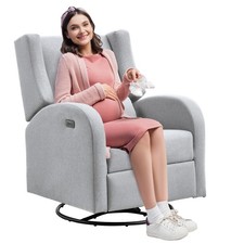 VEVOR Fauteuil Inclinable Électronique Chaise de Relaxation Pivotante Grise