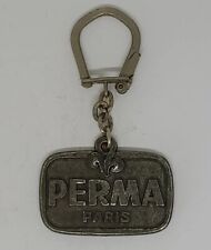 RARE Metal Keyring -- PERMA PARIS -- PERMABEL -- KEY RING