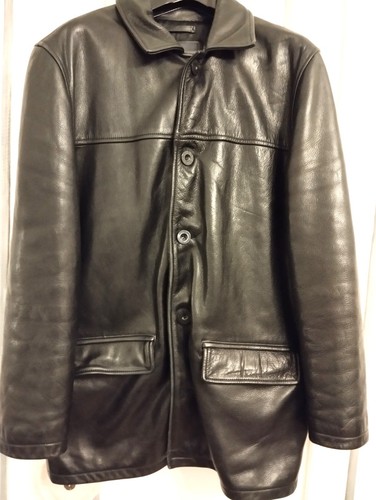 Veste parka homme - cuir, épais