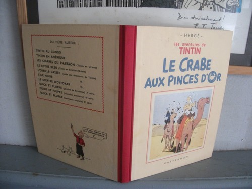 Tintin crabe aux pinces - crabe,