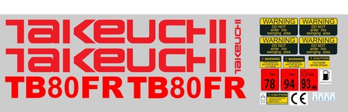 Takeuchi tb80fr mini digger - takeuchi,
